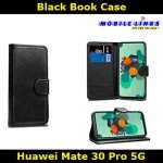 Black Book Case For Huawei Mate 30 Pro 5G LIO-N29 Slim Fit Look